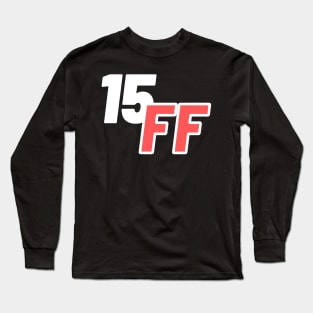 Black, White and Red, Game Term 15 ff and Typographic Long Sleeve T-Shirt